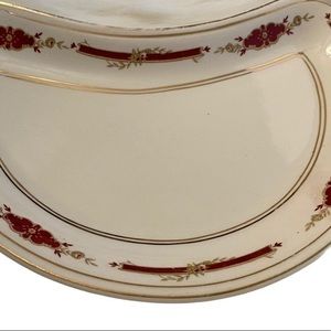 VTG.GUILDFORD MAROON PATTERN JOHNSON BROTHERS